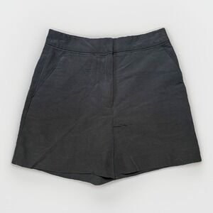 H&M Woman's‎ Size 2 Black High Waisted Shorts Light Weight 24x4